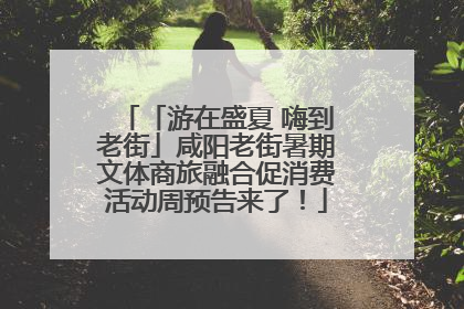 「游在盛夏 嗨到老街」咸阳老街暑期文体商旅融合促消费活动周预告来了！