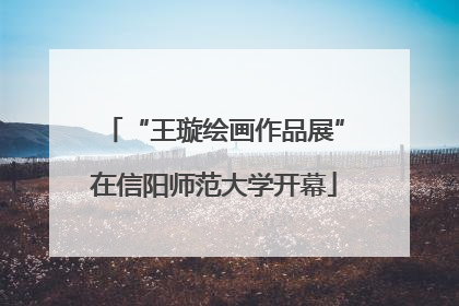 “王璇绘画作品展”在信阳师范大学开幕
