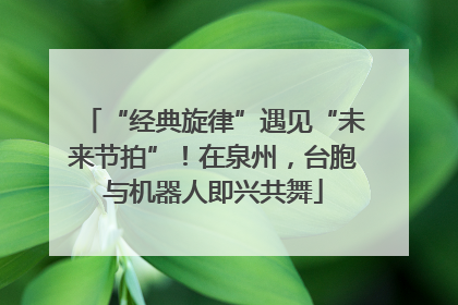 “经典旋律”遇见“未来节拍”！在泉州，台胞与机器人即兴共舞