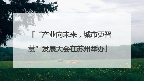 “产业向未来，城市更智慧”发展大会在苏州举办