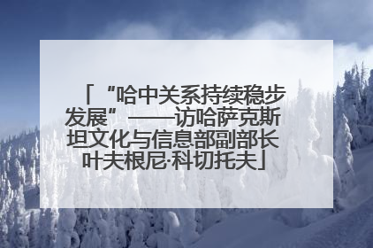 “哈中关系持续稳步发展”——访哈萨克斯坦文化与信息部副部长叶夫根尼·科切托夫