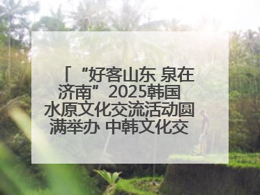 “好客山东 泉在济南”2025韩国水原文化交流活动圆满举办 中韩文化交流再添新彩