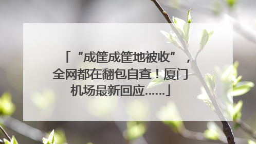 “成筐成筐地被收”，全网都在翻包自查！厦门机场最新回应……