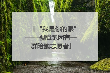 “我是你的眼”——视障跑团有一群陪跑志愿者