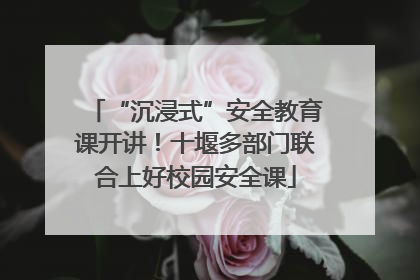 “沉浸式”安全教育课开讲！十堰多部门联合上好校园安全课