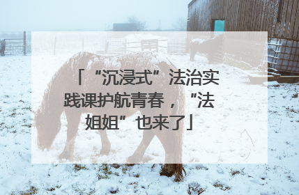 “沉浸式”法治实践课护航青春，“法姐姐”也来了