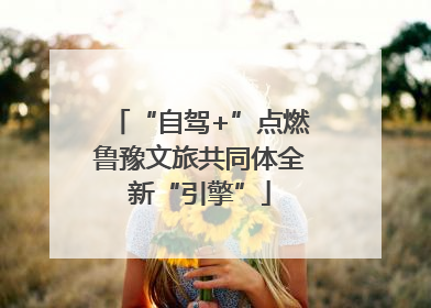 “自驾+”点燃鲁豫文旅共同体全新“引擎”
