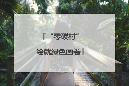 “零碳村” 绘就绿色画卷