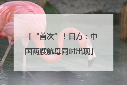 “首次”！日方：中国两艘航母同时出现