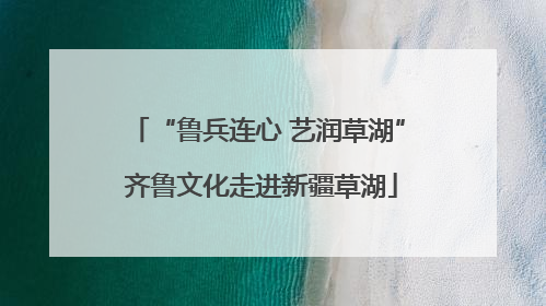 “鲁兵连心 艺润草湖” 齐鲁文化走进新疆草湖
