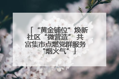 “黄金铺位”焕新社区“微营造” 共富集市点燃党群服务“烟火气”