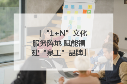 “1+N”文化服务阵地 赋能福建“泉工”品牌