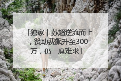 独家｜苏超逆流而上，赞助费飙升至300万，仍一席难求
