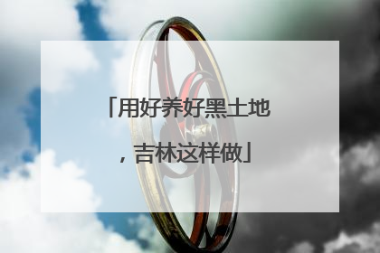 用好养好黑土地，吉林这样做