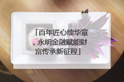 百年匠心续华章，永明金融赋能财富传承新征程