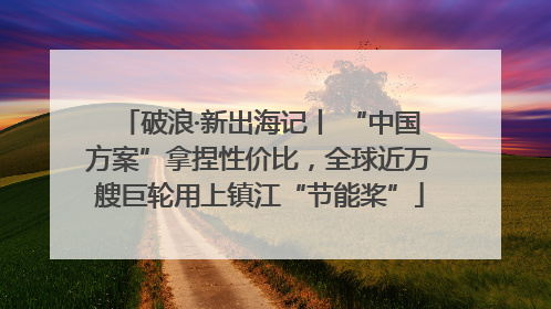 破浪·新出海记丨 “中国方案”拿捏性价比，全球近万艘巨轮用上镇江“节能桨”