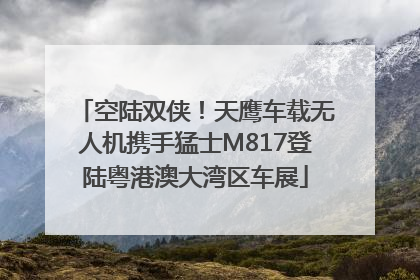 空陆双侠！天鹰车载无人机携手猛士M817登陆粤港澳大湾区车展