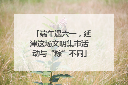 端午遇六一，延津这场文明集市活动与“粽”不同