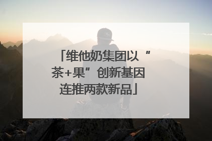 维他奶集团以“茶+果”创新基因连推两款新品