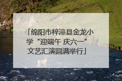绵阳市梓潼县金龙小学“迎端午 庆六一”文艺汇演圆满举行