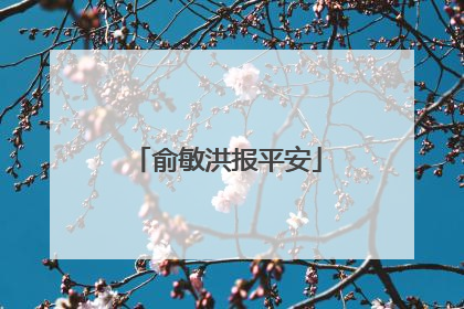俞敏洪报平安