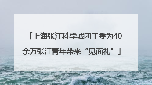 上海张江科学城团工委为40余万张江青年带来“见面礼”