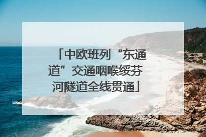 中欧班列“东通道”交通咽喉绥芬河隧道全线贯通