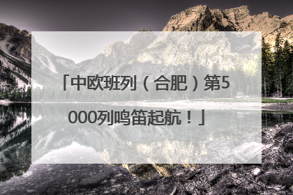 中欧班列（合肥）第5000列鸣笛起航！