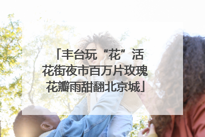 丰台玩“花”活 花街夜市百万片玫瑰花瓣雨甜翻北京城
