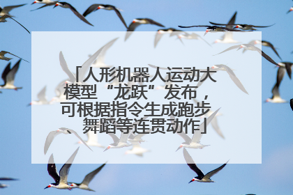 人形机器人运动大模型“龙跃”发布，可根据指令生成跑步、舞蹈等连贯动作