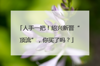 人手一把！绍兴新晋“顶流”，你买了吗？
