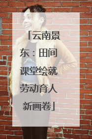 云南景东：田间课堂绘就劳动育人新画卷