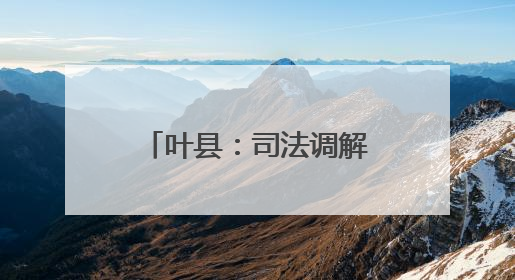 叶县：司法调解“搭桥” 稳企护商“路宽”