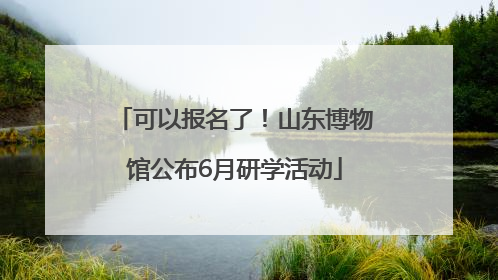 可以报名了！山东博物馆公布6月研学活动