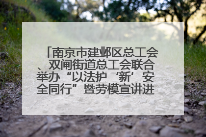 南京市建邺区总工会、双闸街道总工会联合举办“以法护‘新’安全同行”暨劳模宣讲进工地服务活动