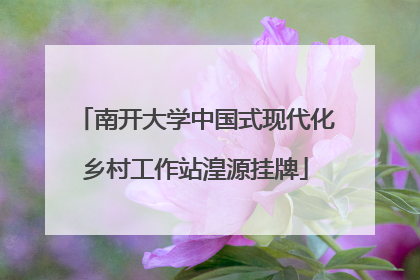 南开大学中国式现代化乡村工作站湟源挂牌