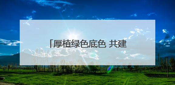 厚植绿色底色 共建美丽家园——新区生态文明建设成效显著