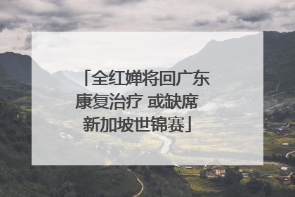 全红婵将回广东康复治疗 或缺席新加坡世锦赛
