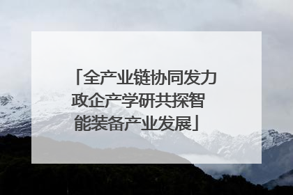 全产业链协同发力 政企产学研共探智能装备产业发展