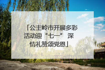 公主岭市开展多彩活动迎“七一” 深情礼赞颂党恩