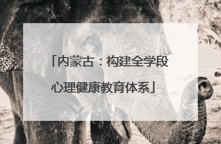 内蒙古：构建全学段心理健康教育体系