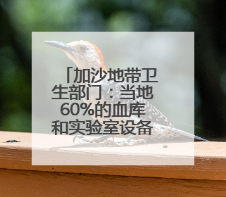 加沙地带卫生部门：当地60%的血库和实验室设备被以军故意摧毁