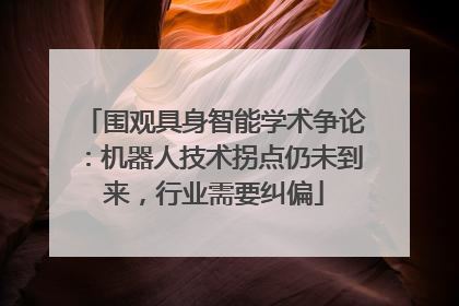 围观具身智能学术争论：机器人技术拐点仍未到来，行业需要纠偏