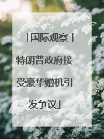 国际观察丨特朗普政府接受豪华赠机引发争议