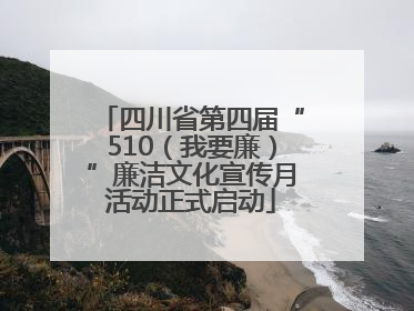 四川省第四届“510（我要廉）”廉洁文化宣传月活动正式启动