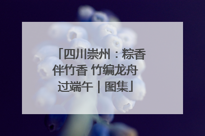 四川崇州：粽香伴竹香 竹编龙舟过端午｜图集