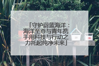 守护蔚蓝海洋：海洋至尊与青年携手用科技与行动之力托起纯净未来