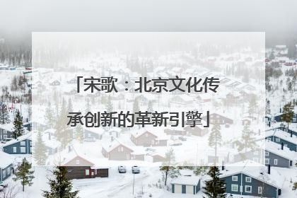宋歌：北京文化传承创新的革新引擎