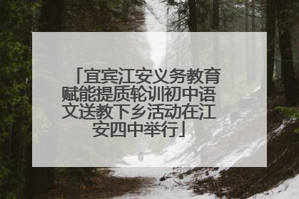 宜宾江安义务教育赋能提质轮训初中语文送教下乡活动在江安四中举行