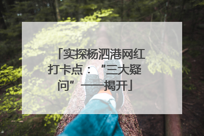 实探杨泗港网红打卡点：“三大疑问”一一揭开